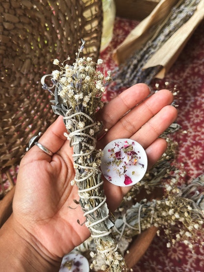 Floral Smoke Wands + Tea Light Bundle