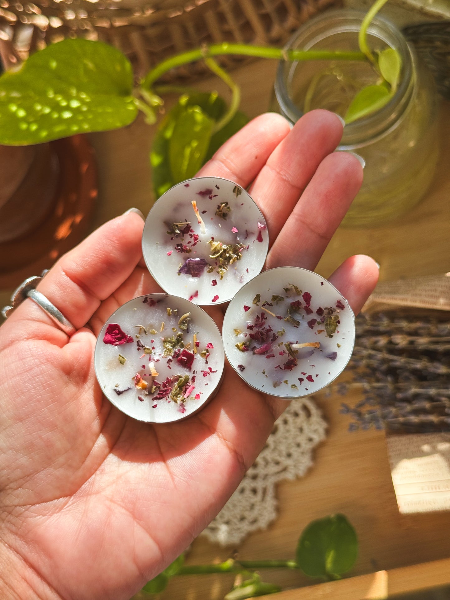 Flower & Herbs Ceremonial Tea Light