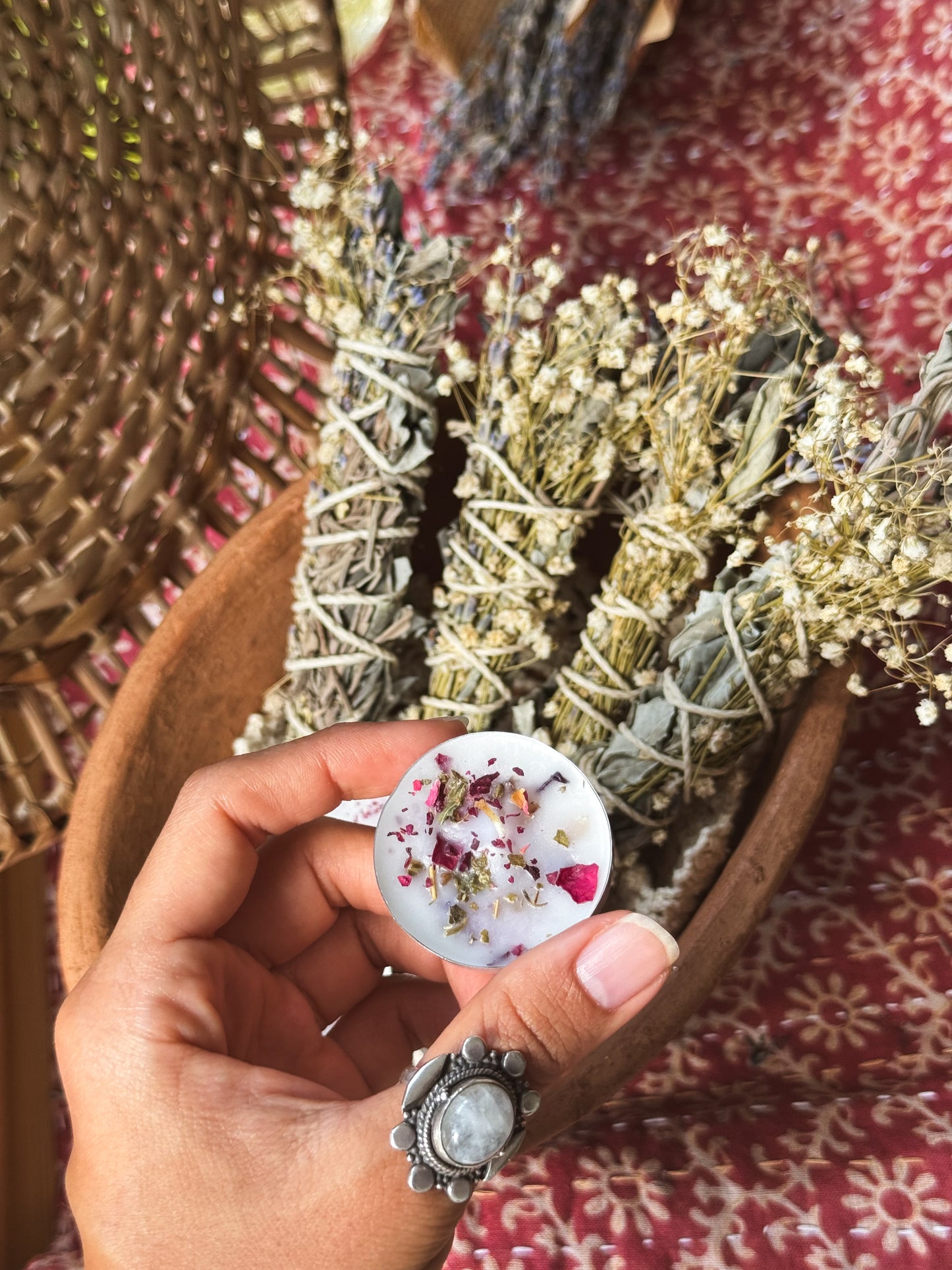 Floral Smoke Wands + Tea Light Bundle